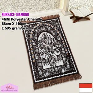 Sajadah Nursace Diamond turkey chenille 68 cm x 110 cm