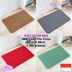 Tren-D-rugs Keset kaki polos minimalis random 40 cm x 60 cm