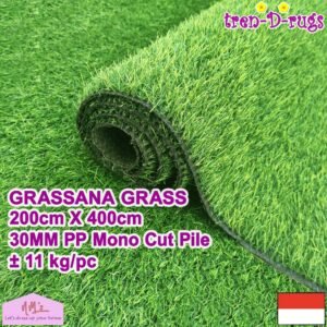 Tren-D-rugs Karpet rumput artificial grass 200 cm x 400 cm