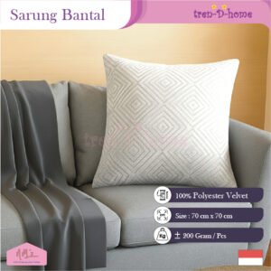 Tren-D-home Sarung bantal sofa motif nordik 70 cm x 70 cm