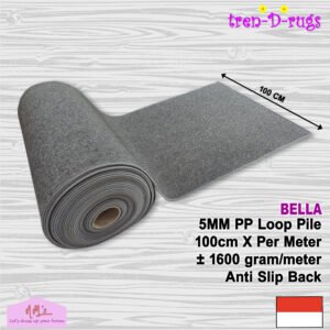 Tren-D-rugs Karpet polos anti slip lebar 100 cm x meteran
