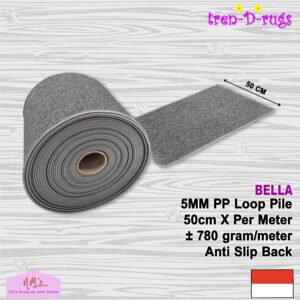 Tren-D-rugs Keset polos anti slip lebar 50 cm x meteran