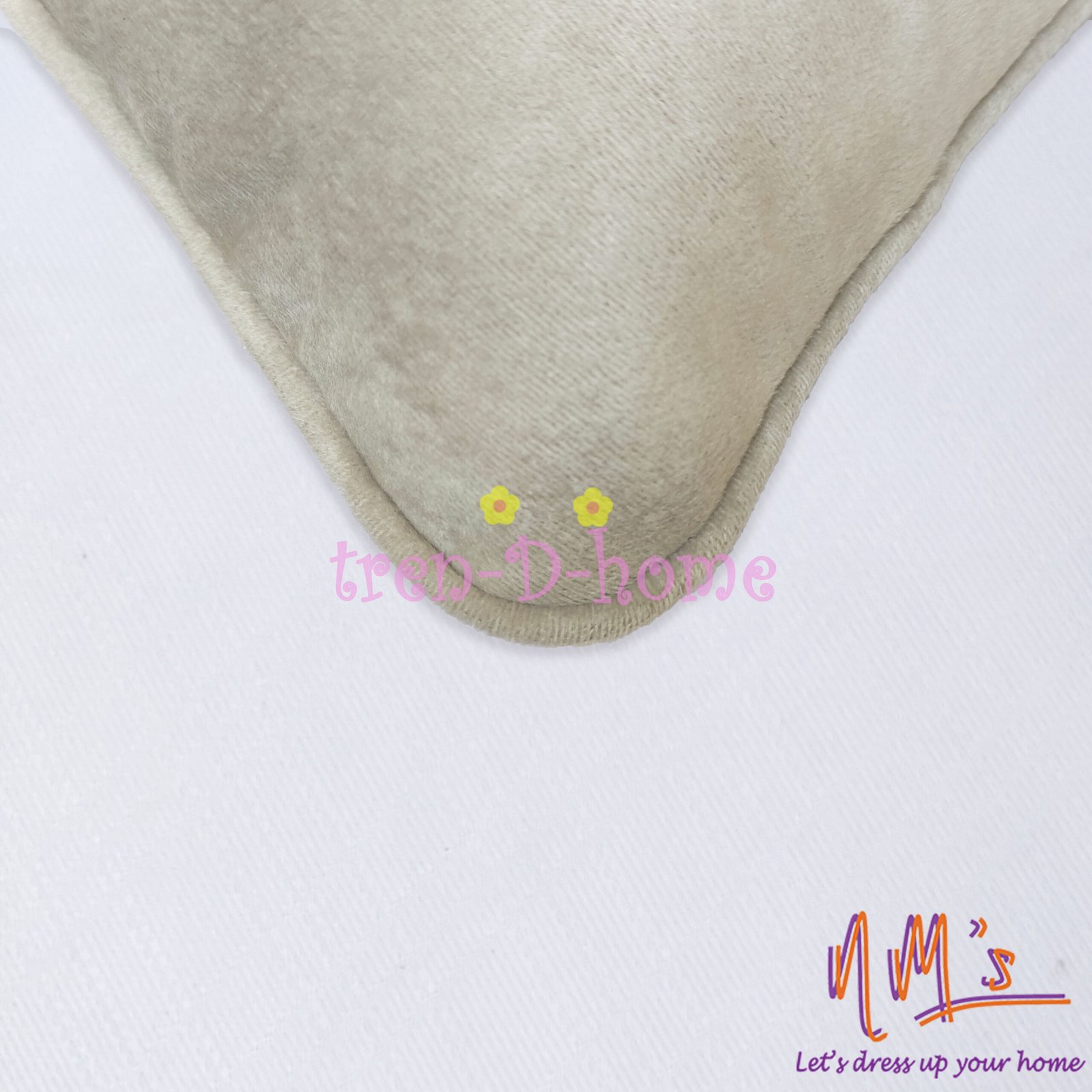 Tren-D-home - Sarung Bantal Polos Beludru 40 cm x 40 cm - Gambar 3