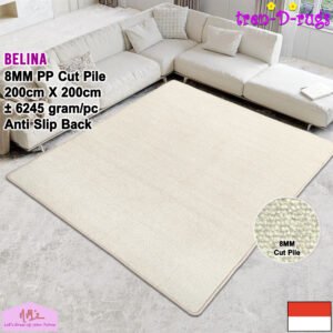 Tren-D-rugs Karpet polos permadani modern 200 cm x 200 cm