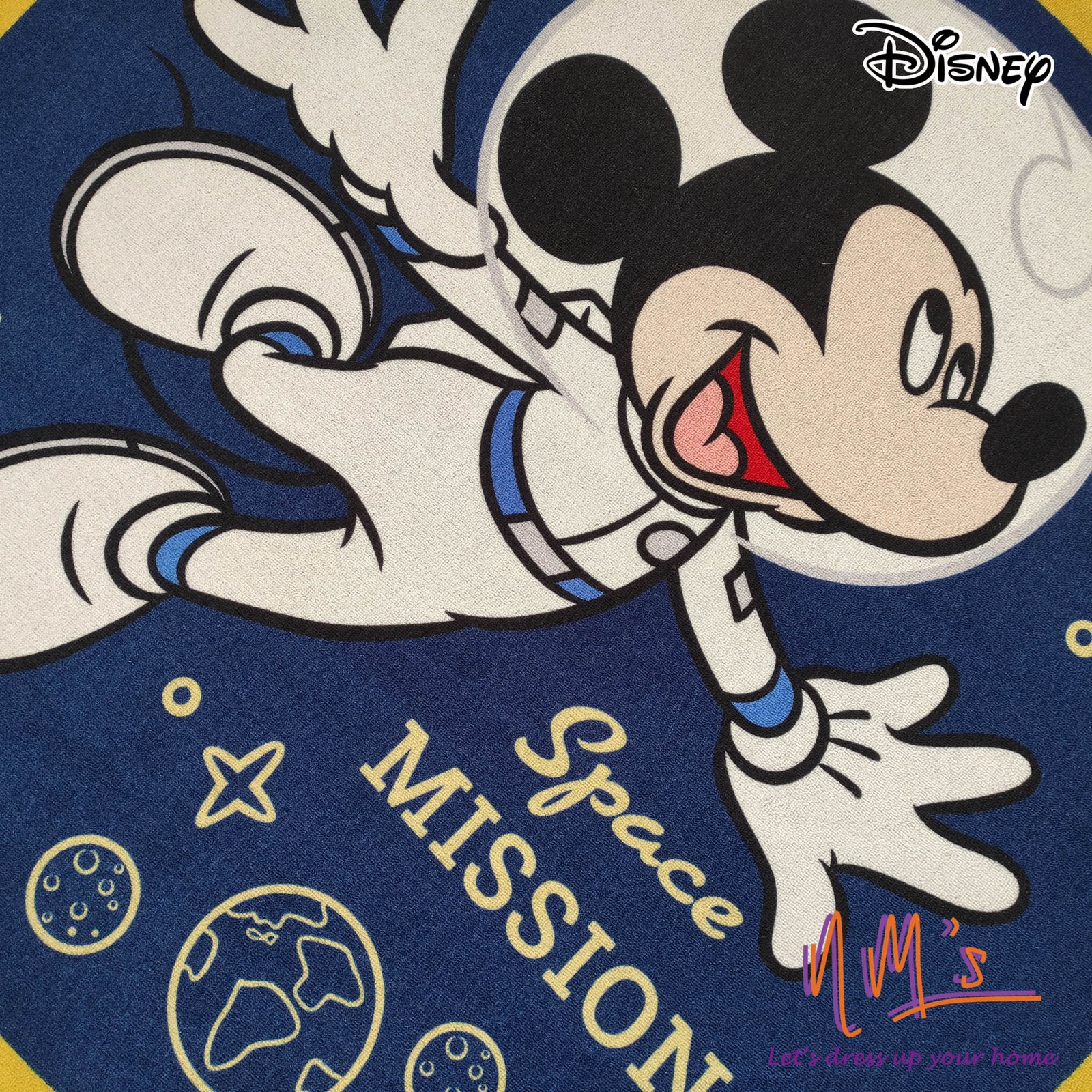 Karpet Disney Mickey Mouse Official Merchandise round 160cm - Gambar 3