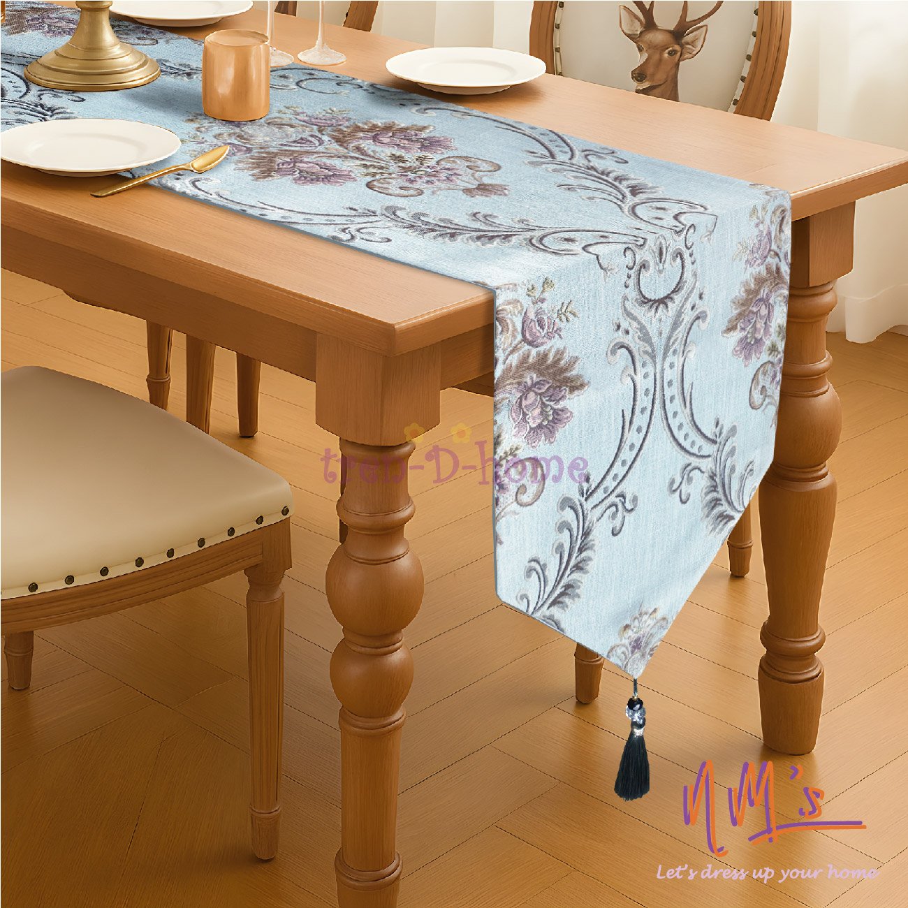 Tren-D-home taplak motif jacquard aesthetic 32 cm x 210 cm - Gambar 9