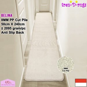 Tren-D-rugs Karpet polos modern anti slip 50 cm x 240 cm