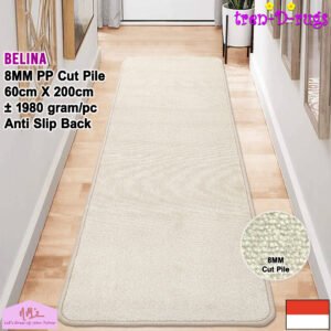 Tren-D-rugs Karpet polos modern anti slip 60 cm x 200 cm