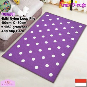 Tren-D-rugs Karpet polkadot permadani 100 cm x 150 cm
