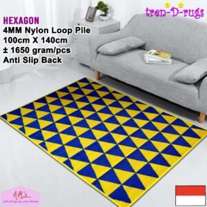 Tren-D-rugs Karpet permadani bulu anti slip 100 cm x 140 cm