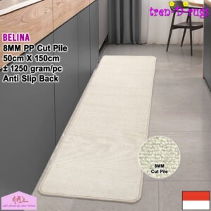 Tren-D-rugs Karpet polos modern anti slip 50 cm x 150 cm