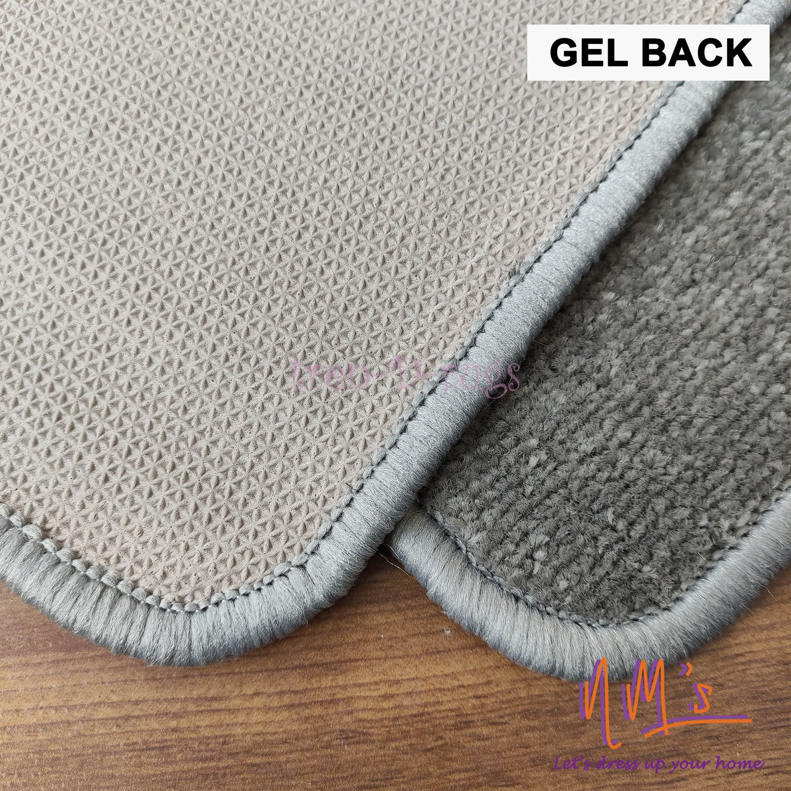 Tren-D-rugs Keset polos bulu halus anti slip 40 cm x 60 cm - Gambar 3