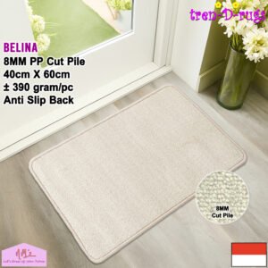 Tren-D-rugs Keset polos bulu halus anti slip 40 cm x 60 cm
