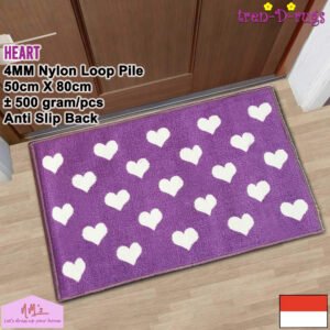 Tren-D-rugs - Keset kaki love hati anti slip 50 cm x 80 cm