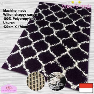 Tren-D-rugs - Karpet Shaggy Permadani Polyester 120 x 170 cm