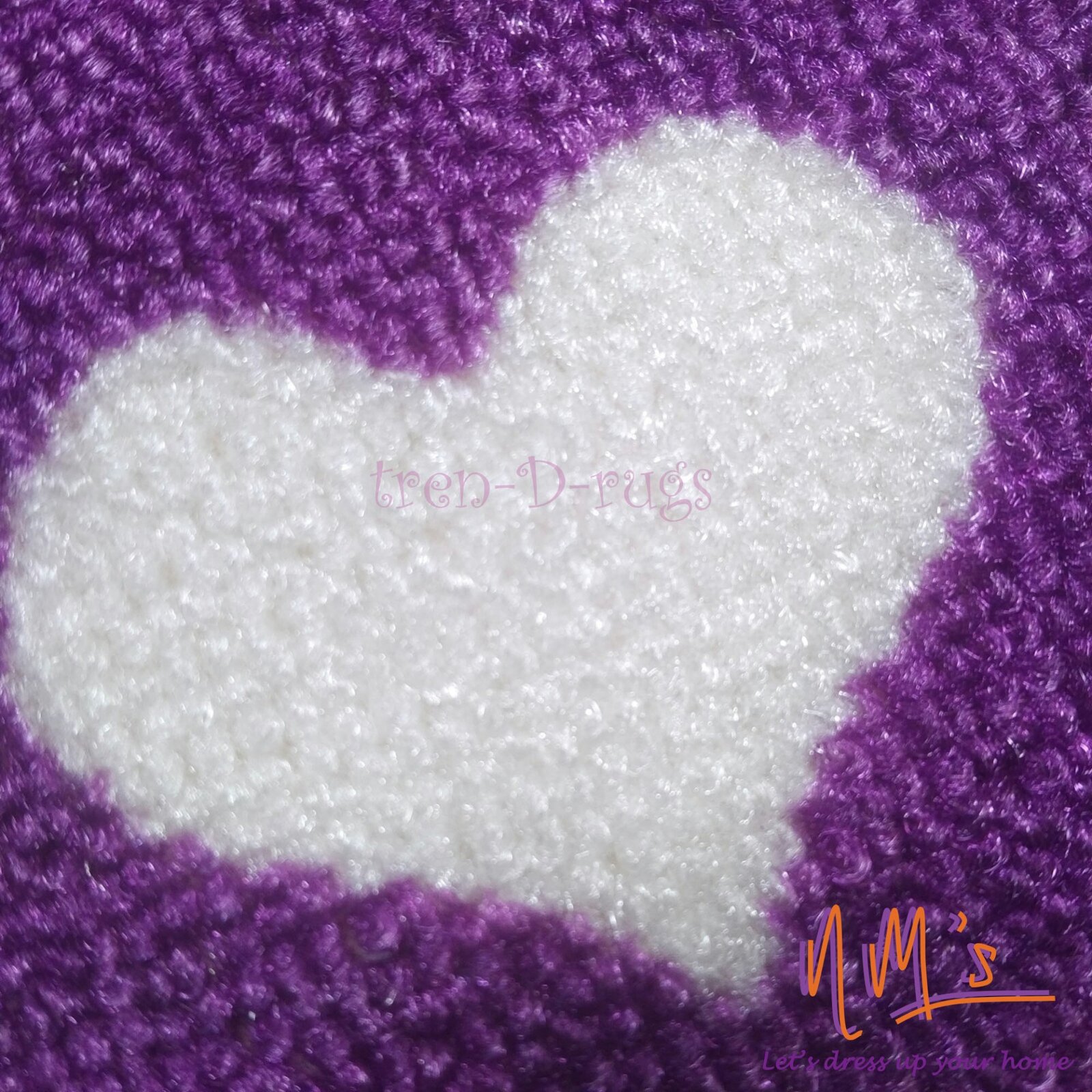 Tren-D-rugs - Keset kaki love hati anti slip 50 cm x 80 cm - Gambar 3
