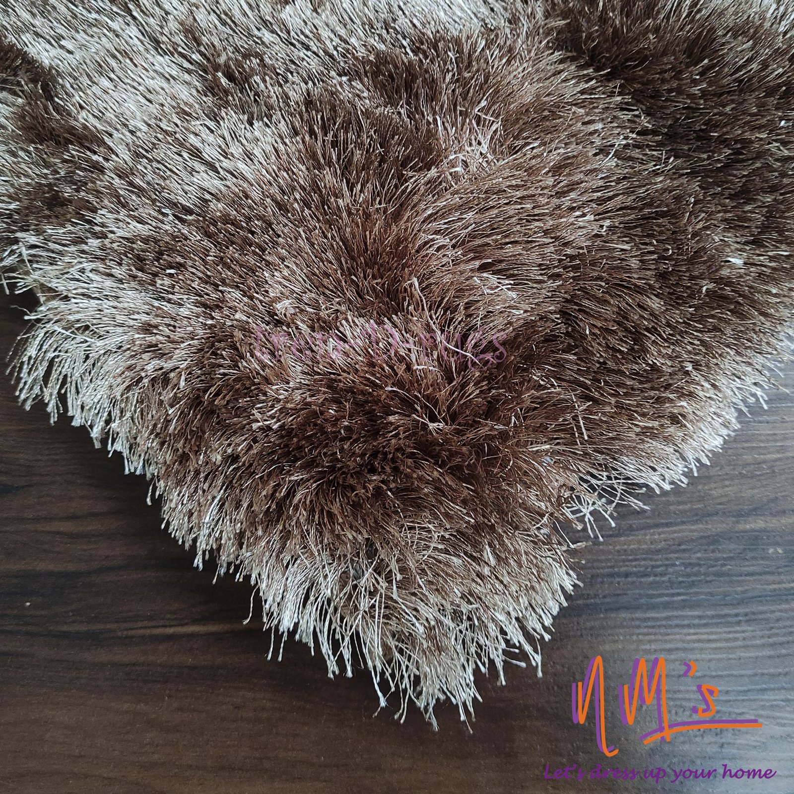 Tren-D-rugs - Karpet Shaggy Polos Polyester 153 cm x 215 cm - Gambar 2