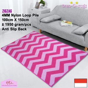 Tren-D-rugs Karpet permadani bulu anti slip 100 cm x 150 cm
