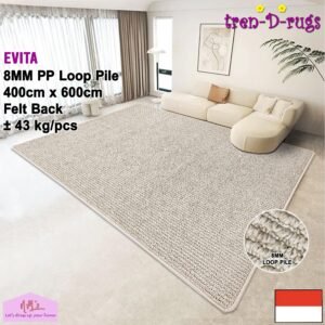 Tren-D-rugs karpet jumbo estetik polos 400 cm x 600 cm