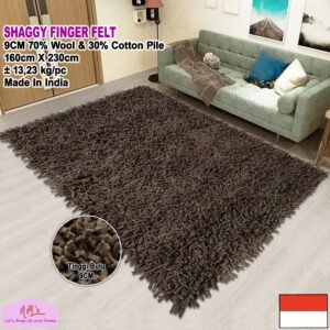 Tren-D-rugs - Karpet Shaggy Finger Felt 160 cm x 230 cm