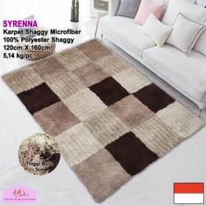 Tren-D-rugs - Karpet Shaggy MCR 01 Polyester 120 cm x 160 cm