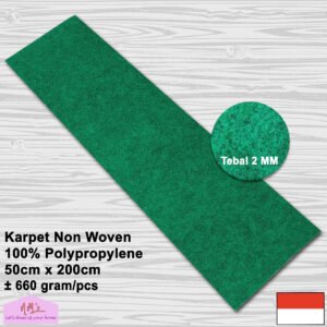 Karpet Miralon polos non woven felt bludru 50 cm x 200 cm
