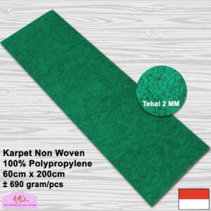 Karpet Miralon polos non woven felt bludru 60 cm x 200 cm