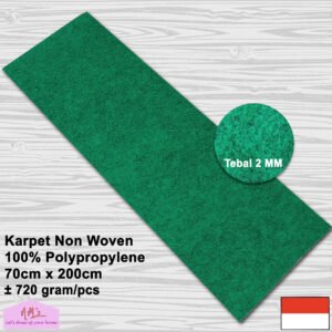 Karpet Miralon polos non woven felt bludru 70 cm x 200 cm
