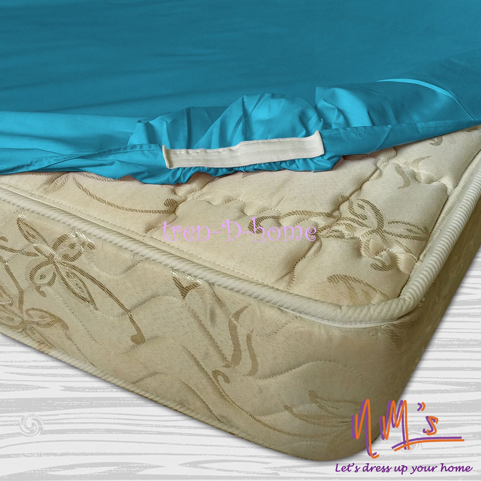 Tren-D-home - Sarung Sprei motif polos katun 100 cm x 200 cm - Gambar 11