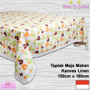 Tren-D-home Taplak Meja Kanvas Linen 150 cm x 180 cm
