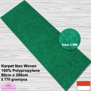 Karpet Miralon polos non woven felt bludru 80 cm x 200 cm