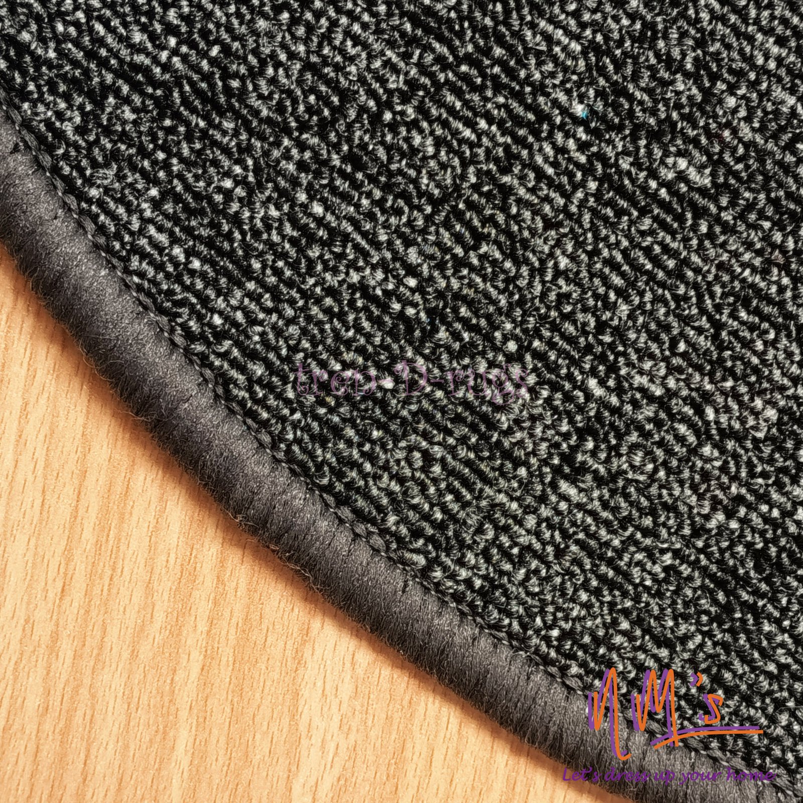 Tren-D-rugs Keset polos round anti slip bulu diameter 48 cm - Gambar 2