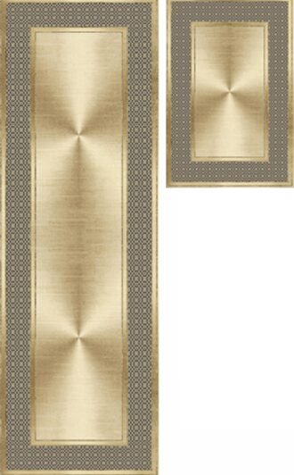 Tren-D-rugs Keset kaki klasik eropa 2pcs 50 cm x 120 cm - Gambar 5