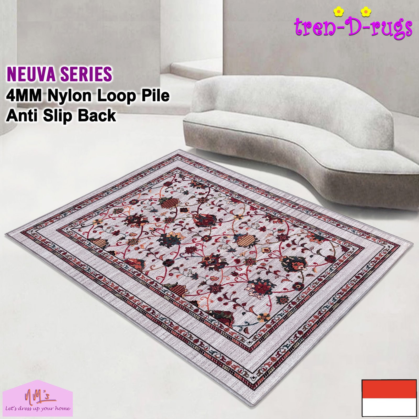 Tren-D-rugs Karpet eropa motif klasik vintage elegan modern