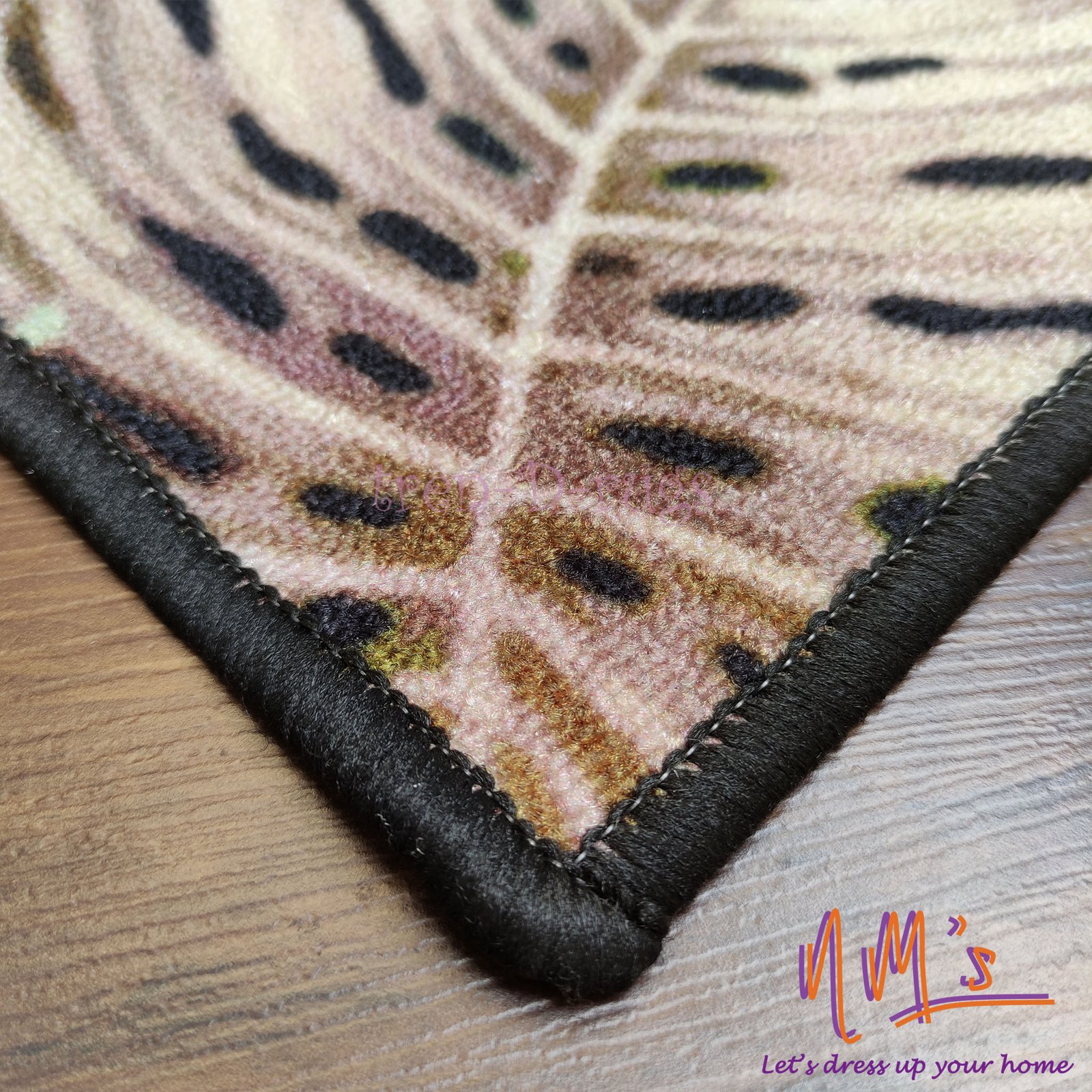 Tren-D-rugs Karpet digital print stylized flower permadani 150 cm x 200 cm - Gambar 2
