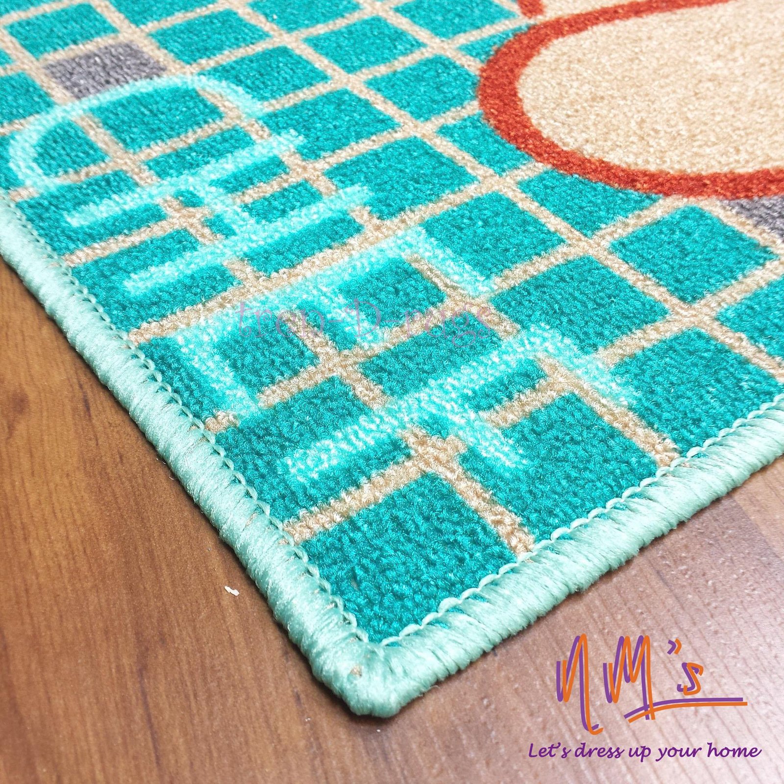 Tren-D-rugs Karpet Chef Hat Printed Gel Back 2 pcs set 50 cm x 120 cm - Gambar 16