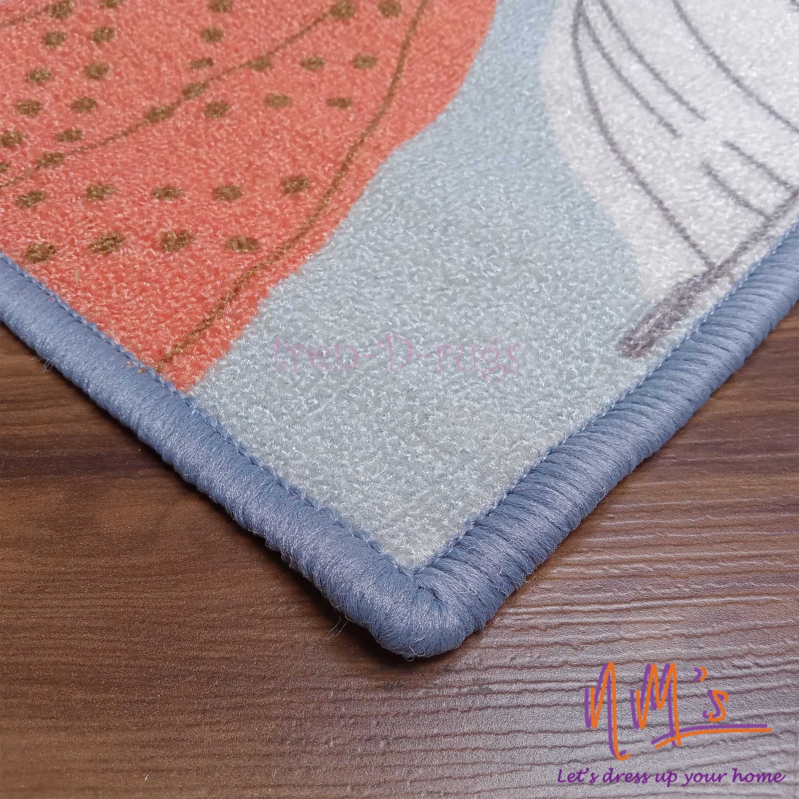 Tren-D-rugs Karpet digital print stylized flower permadani 100 cm x 150 cm - Gambar 8